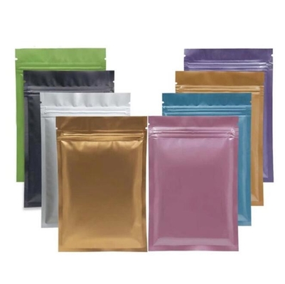 Multi Color LDPE Three Side Seal Pouch Plastic Zipper Bags Packaging 12*18cm 8*12cm
