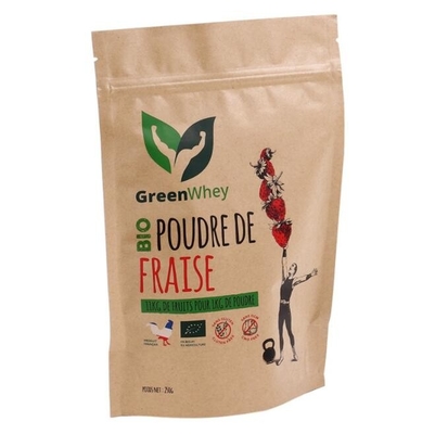 PLA Zipper Kraft Paper Pouch 80g Biodegradable Bags Flexible For Food Packaging