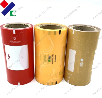 Clear Window Plastic Packaging Roll Film Food Grade Leak Proof