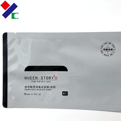 Aluminum 3 Side Seal Sachet Recyclable Transparent 130*180 Makeup Tools Sealable Pouch
