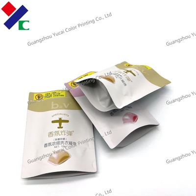 Logo Printed CMYK Laundry Detergent Bags Liquid Soap Doypack Pouch
