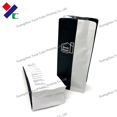 Customized Flexible Packaging Flat Bottom Coffee Bag 100g  250g 500g 1kg