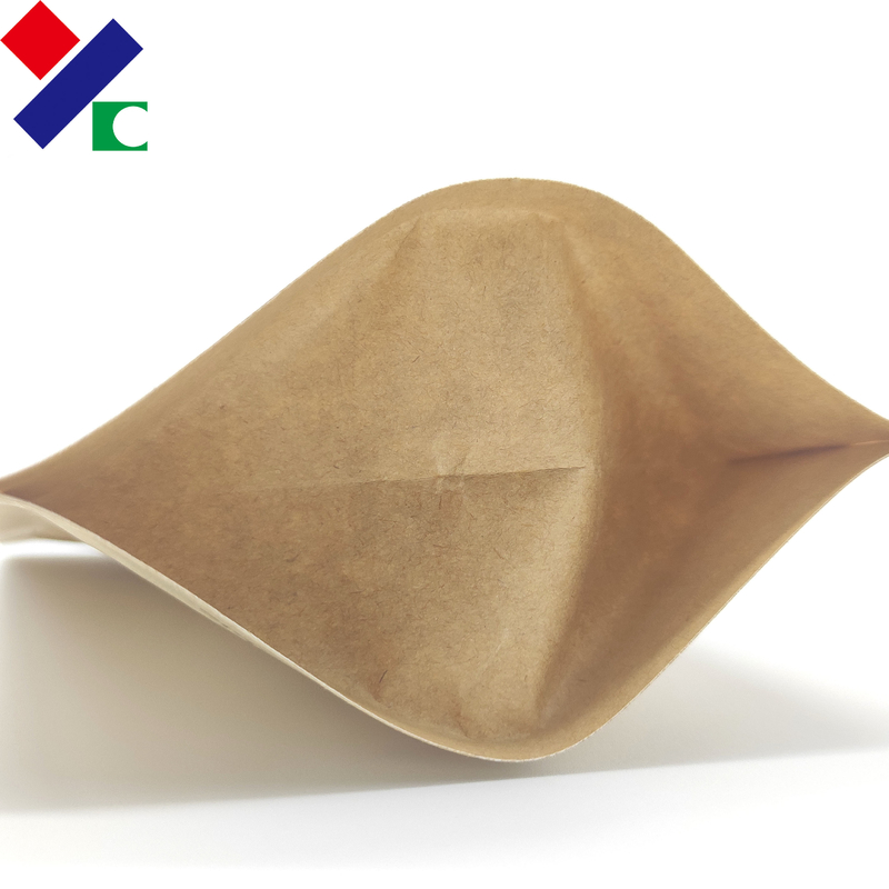 2lb Kraft Paper Pouch Doypack With Zipper Flexible Packaging Stand Up Barrier