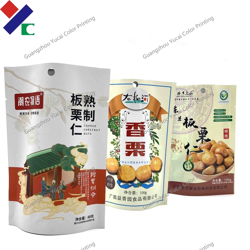 ASTM Aluminum Foil Retort Pouch Packaging Gloss Varnish