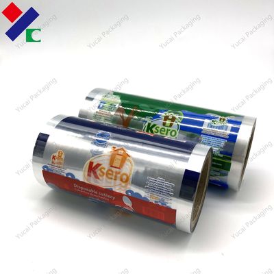 Kundenspezifischer Verpacken- der Lebensmittellamellierter Rollfilm gedruckt für Plätzchen-Plastikhaustier-Aluminiumfolie-Film