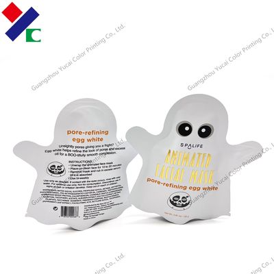 Seitendichtungs-Beutel-spezielle geformte Gesichtsmasken-Tasche der flexiblen Verpackung drei